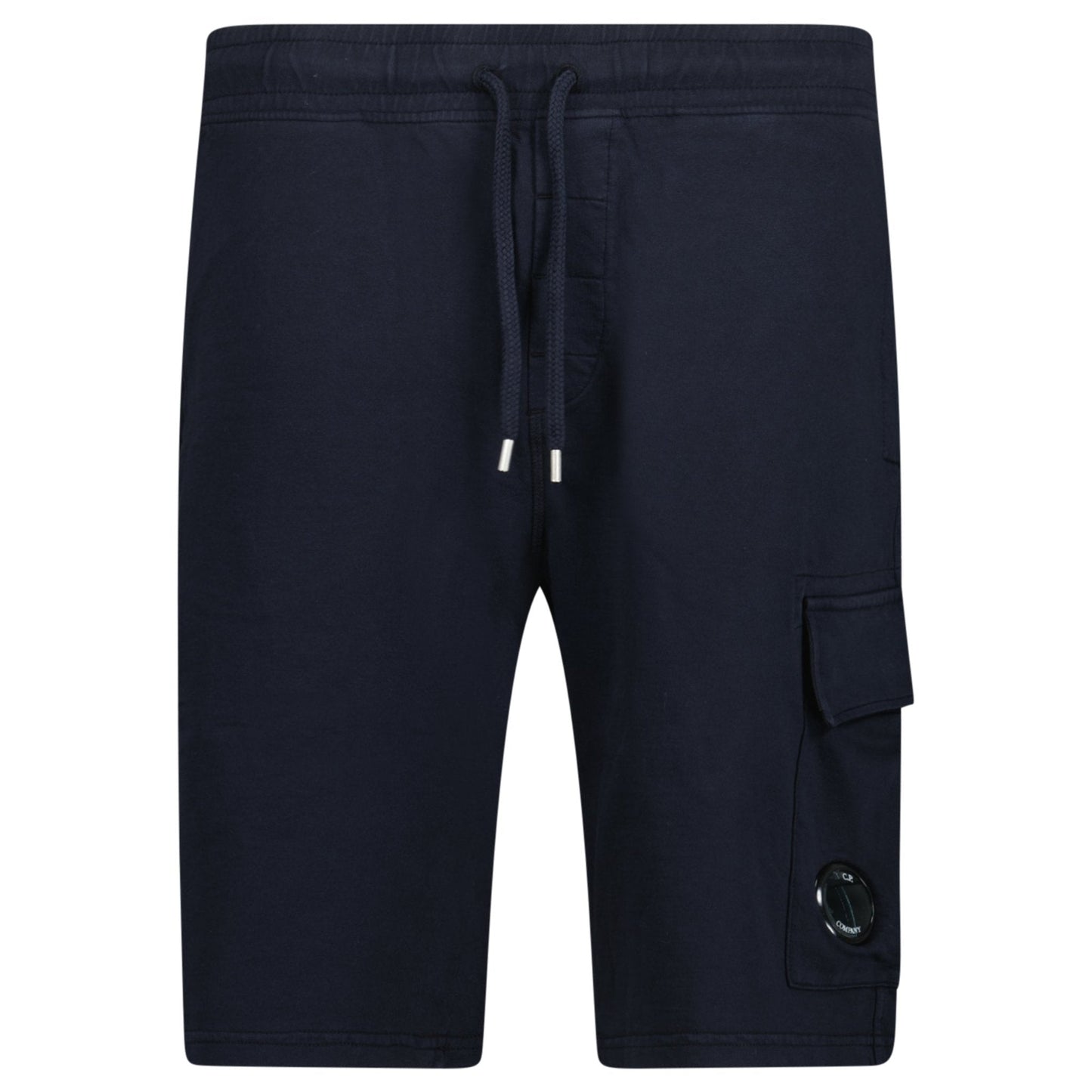 CP Company Light Fleece Lens Sweat Shorts Navy