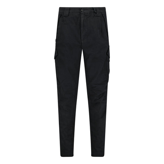 CP Company Stretch Sateen Utility Cargo Lens Pants Black