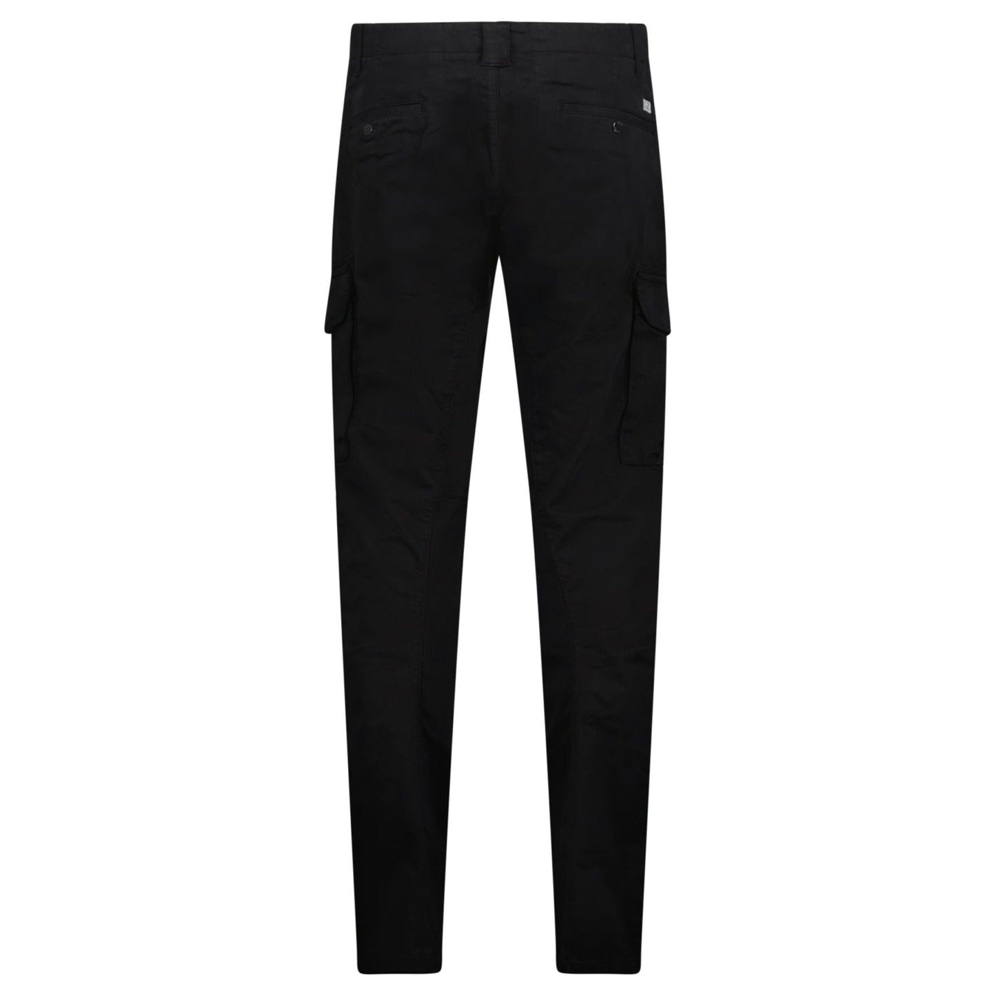 CP Company Stretch Sateen Ergonomic Lens Double Cargo Pants Black