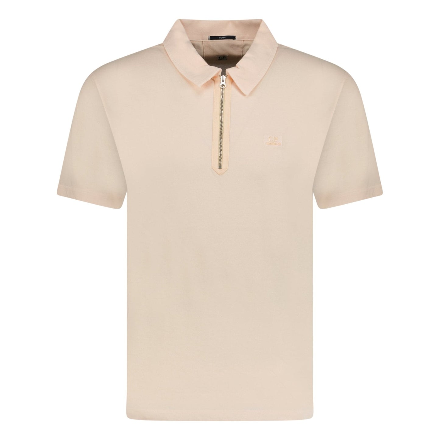 CP Company Tacting Piquet Zip Polo-Shirt Pink