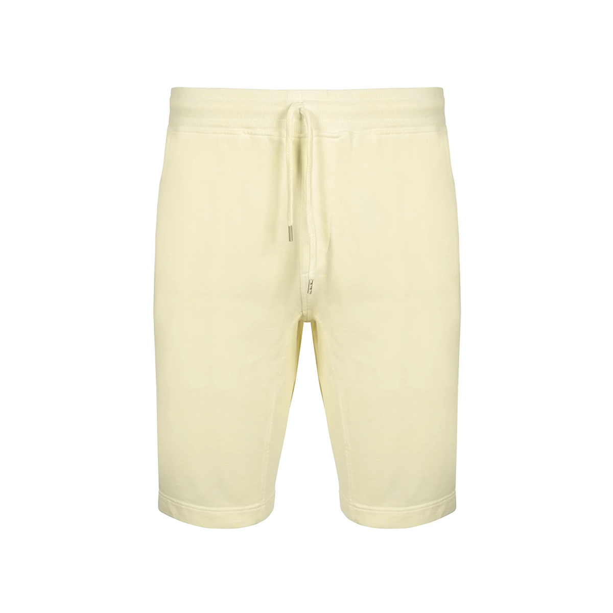 Cp Company Loose Fit Resist Dyed Logo Shorts In Yellow
