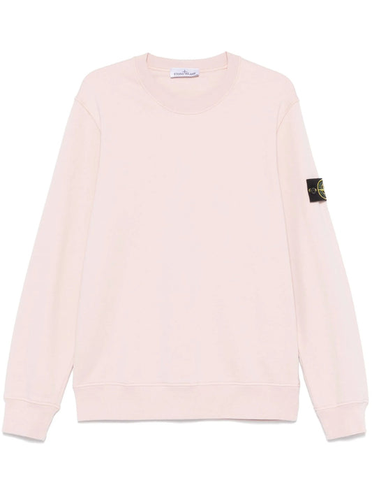 Stone Island 63750 Sweatshirt In Light Pink