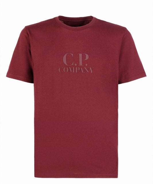 Cp Company Tonal Logo T-Shirt 119A In Red