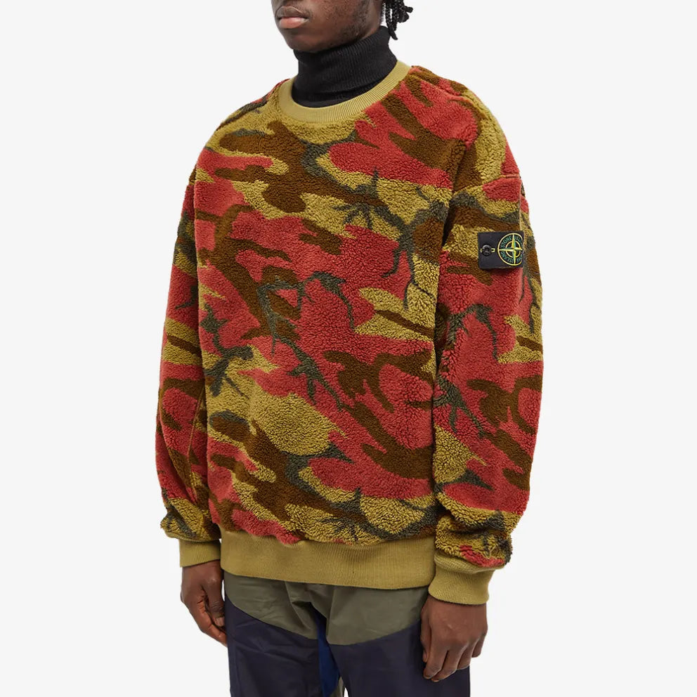 Stone Island Heritage Fleece Sweatshirt In Camo