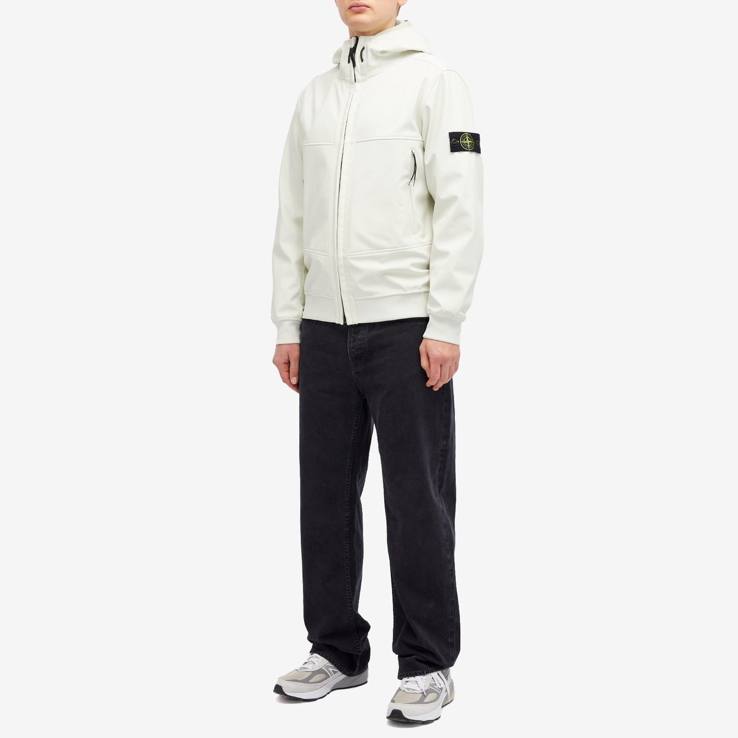 Stone Island Soft Shell-R A/W Jacket In Stucco