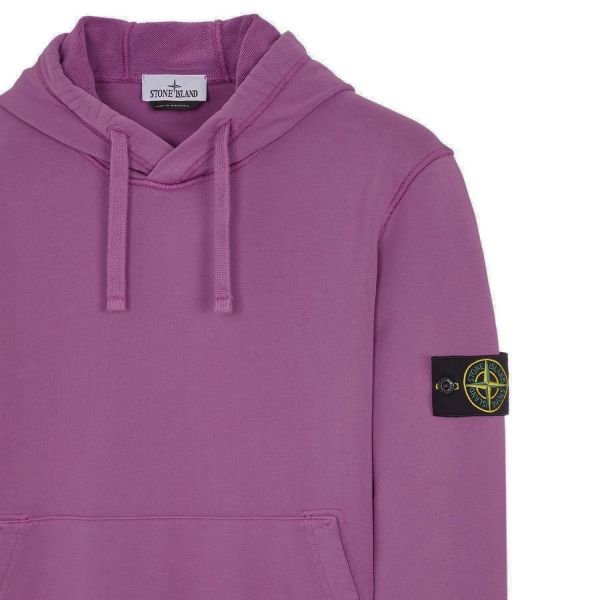 Stone Island Overhead Hoodie In Purple