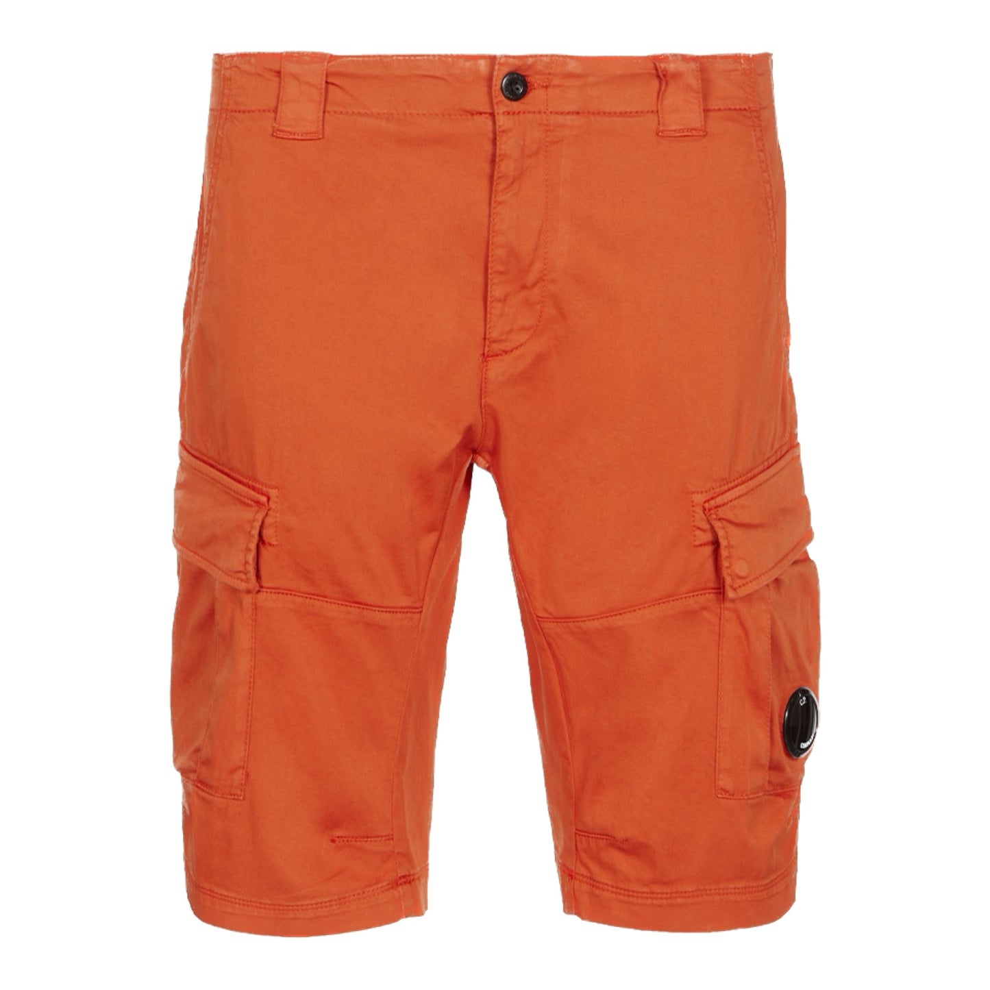 Cp Company Satin Stretch Lens Cargo Shorts Harvest Pumpkin