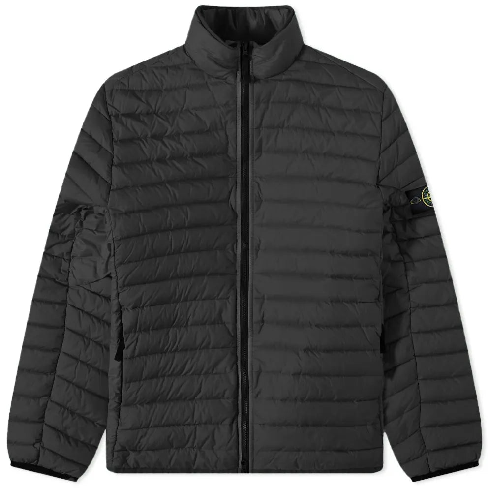 Stone Island Loom Woven Chambers R-Nylon Down Tc Packable Jacket In Black
