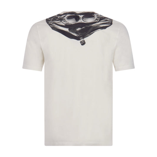 Cp Company 30/1 Jersey Goggle T-Shirt In White