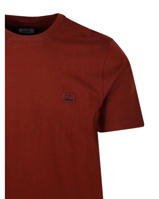 Cp Company Classic Patch Logo T-Shirt in Red