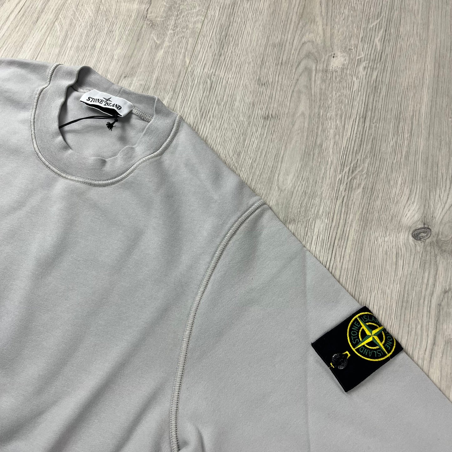 Stone Island Dyed Sweatshirt - Pearl Grey