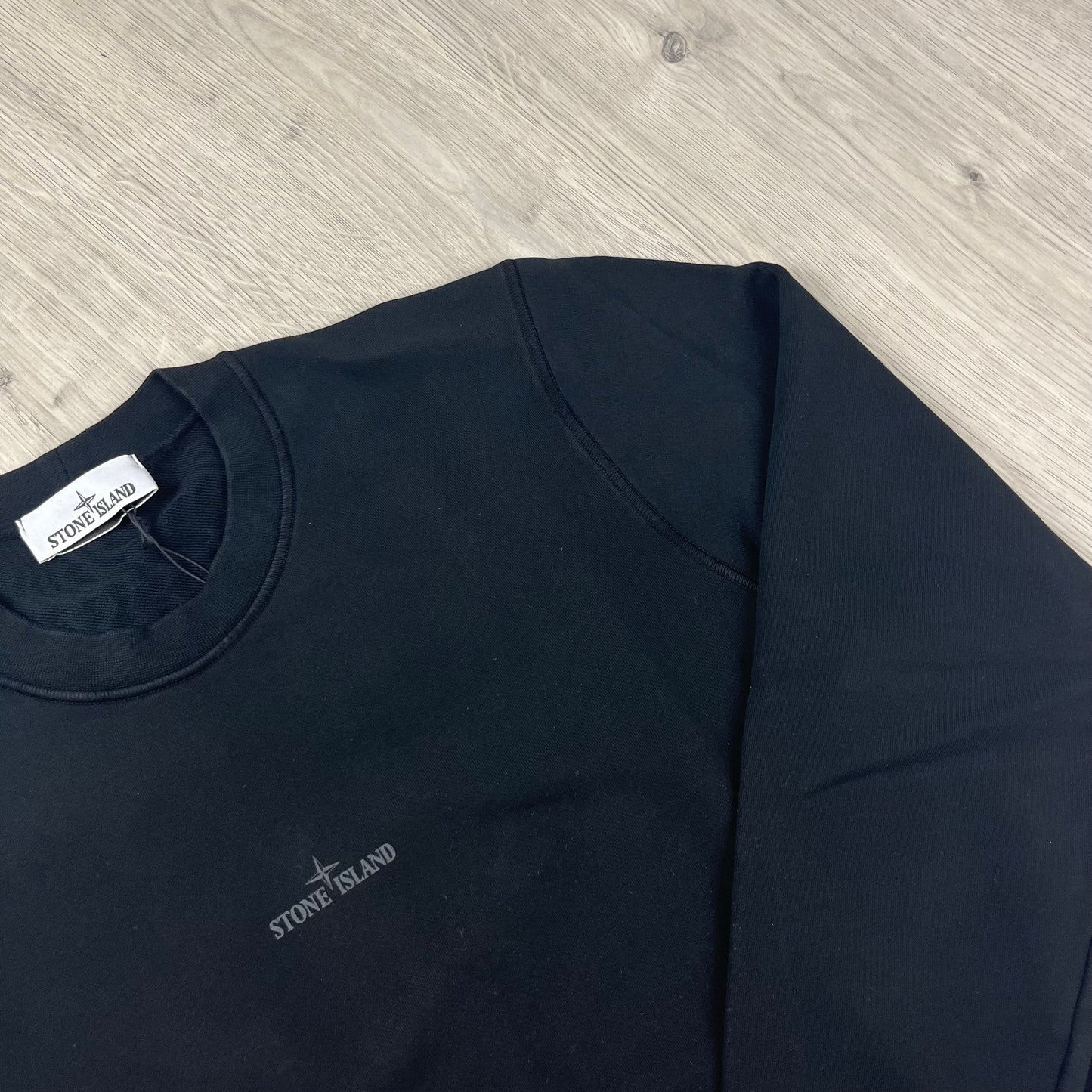 Stone Island Reflective Sweatshirt - Black